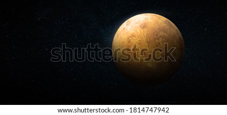 Venus in the space. Venus planet for wallpaper. Elements of this image furnished by NASA