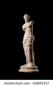 Venus Statue On A Black Background