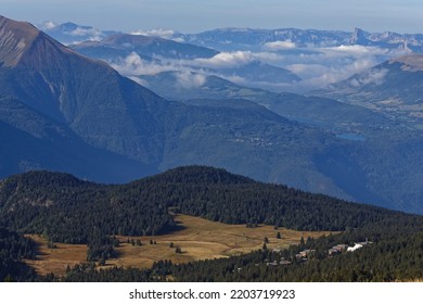 Vercors Landscape Over Plateau De L'Arselle In Chamrousse