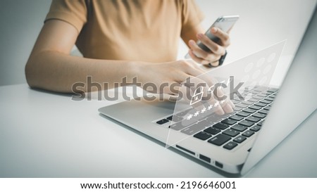 Verification of information with one time password OTP by smart phone, Internet security, online financial transaction, 2-step verification, confirm transaction and identity.