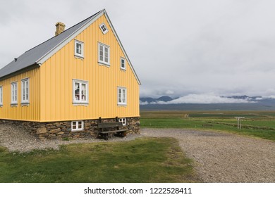 VERMAHLID, ICELAND - AUGUST 2018: Traditional Icelandic Houses In Glaumbaer Folk Heritage Museum.