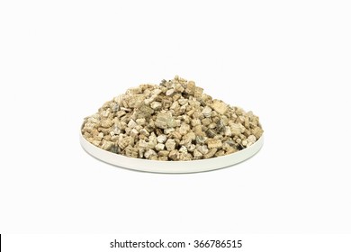 Vermiculite On White Background