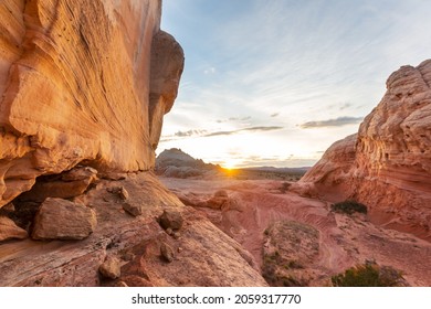 Vermilion Cliffs National Monument. Landscapes at sunrise. Unusual mountains landscape. Beautiful natural background. - Shutterstock ID 2059317770