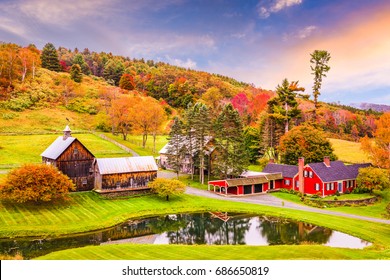 Vermont, USA early autumn rural scene.
