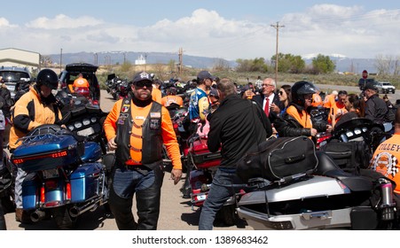 Vernal, Utah, USA May 5, 2019
       Participants In The Kyle Petty Charity Ride Across America. 