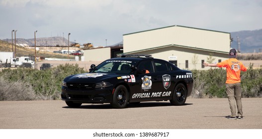 Vernal, Utah USA May 5, 2019:
       Pace Car For Kyle Petty Charity Ride Across America During A Stop In Vernal Utah. 