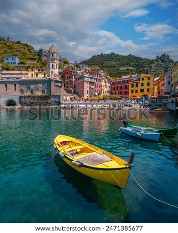 Similar – Image, Stock Photo Cinque Terre Village Coast