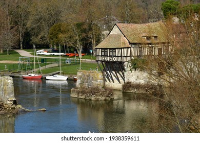 Vernon; France - March 7 2021 : The Old Mill