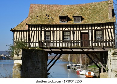 Vernon; France - March 7 2021 : The Old Mill