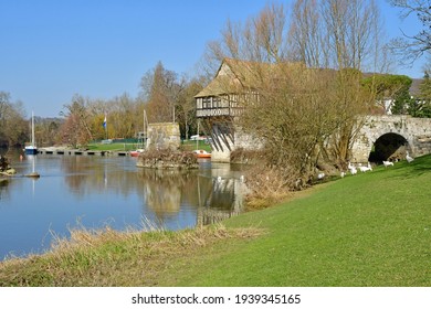 Vernon; France - March 7 2021 : The Old Mill