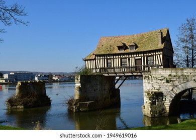 Vernon; France - March 7 2021 : The Old Mill