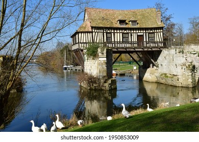 Vernon; France - March 7 2021 : The Old Mill