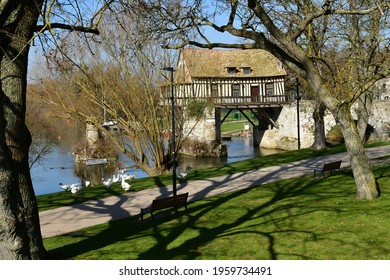 Vernon; France - March 7 2021 : The Old Mill