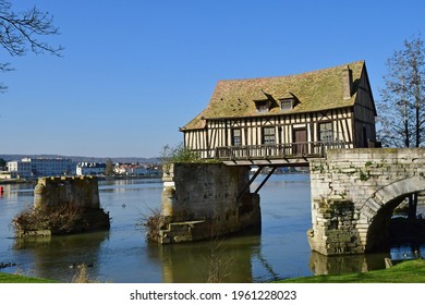 Vernon; France - March 7 2021 : The Old Mill