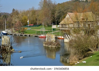 Vernon; France - March 7 2021 : The Old Mill