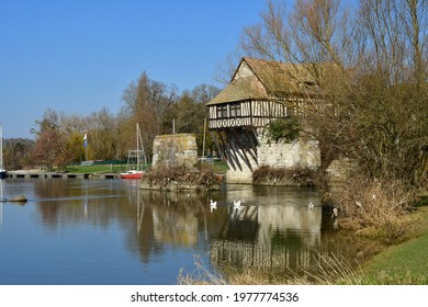 Vernon; France - March 7 2021 : The Old Mill