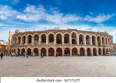 Verona Arena in a beautiful summer day in Verona, Italy