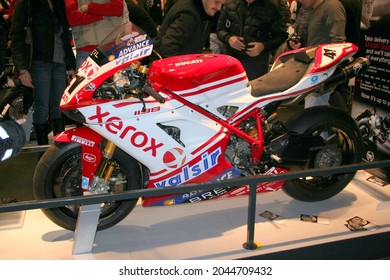 Verona, Italy - 2018 01 17 : Verona Bike Exop, Free Event Custom Bike Event Ducati SuperBike Xerox 41 Aga. High Quality Photo