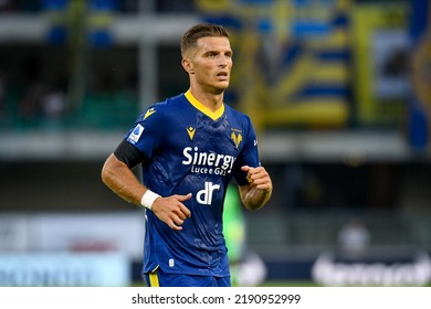 Verona, Italy, August 15, 2022, Verona's Darko Lazovic Portrait During Italian Soccer Serie A Match Hellas Verona FC Vs SSC Napoli
