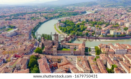 Similar – Image, Stock Photo View over Verona, Italy