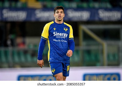 Verona, Italy, November 30, 2021, Giovanni Simeoni (Verona) Portrait During Italian Soccer Serie A Match Hellas Verona FC Vs Cagliari Calcio