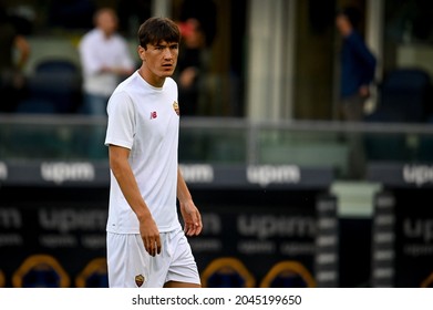 Verona, Italy, September 19, 2021, Eldor Shomurodov (Roma) During Italian Football Serie A Match Hellas Verona FC Vs AS Roma