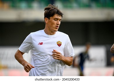 Verona, Italy, September 19, 2021, Eldor Shomurodov (Roma) During Italian Football Serie A Match Hellas Verona FC Vs AS Roma