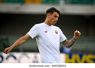 Verona, Italy, September 19, 2021, Eldor Shomurodov (Roma) During Italian Football Serie A Match Hellas Verona FC Vs AS Roma