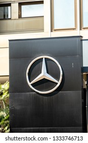 Verona, Italy - September 4, 2018: Mercedes Benz Car Dealership. Mercedes Benz Is A German Manufacturer Of High End Cars, Headquartered In Stuttgart