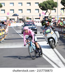 Verona, VR, Italy - June 2, 2019: Last stage Tour of Italy called Giro d Italia is a famous cycling race with Richard Carapaz professional cyclist