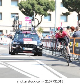 Verona, VR, Italy - June 2, 2019: Cyclist EDWARD DUNBAR of INEOS Team at Tour of Italy also called Giro di ITALIA is a cycling race