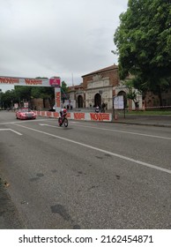 Verona,Italy-May 29 2022:Cyclists During Individual Time Trial At The Giro D``Italia