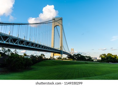 Verrazano Narrows Bridge from Staten Island NY