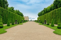 Versailles Formal Gardens In Paris Suburbs, France