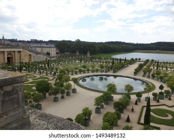 Versailles, France - 27th June 2018: Versailles Gardens. Dating Back From Louis XIII, This Garden Was Projected And Perfected By André Le Nôtre.