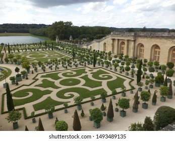 Versailles, France - 27th June 2018: Versailles Gardens. Dating Back From Louis XIII, This Garden Was Projected And Perfected By André Le Nôtre.