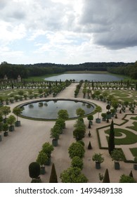 Versailles, France - 27th June 2018: Versailles Gardens. Dating Back From Louis XIII, This Garden Was Projected And Perfected By André Le Nôtre.