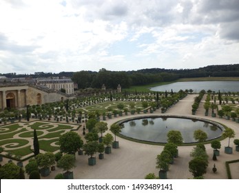 Versailles, France - 27th June 2018: Versailles Gardens. Dating Back From Louis XIII, This Garden Was Projected And Perfected By André Le Nôtre.