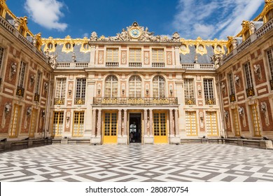 VERSAILLES, FRANCE - JUNE 14, 2014: The Palace of Versailles is a royal chateau in Versailles, France