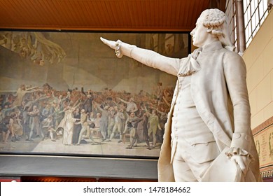 Versailles; France - June 16 2019 : The Tennis Court Oath Room