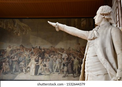 Versailles; France - June 16 2019 : The Tennis Court Oath Room