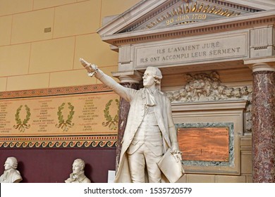 Versailles; France - June 16 2019 : The Tennis Court Oath Room