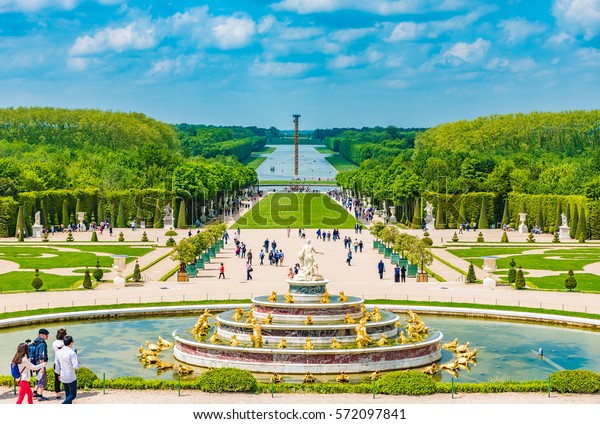 Versailles France May 25 2016 Latona Stockfoto Jetzt Bearbeiten