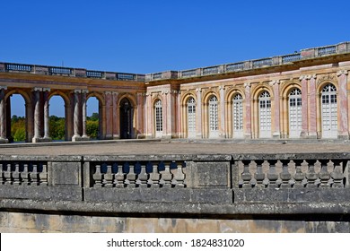 Versailles; France - september 22 2020 : the Grand Trianon in the Marie Antoinette estate in the parc of Versailles Palace