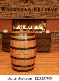 Versailles, KY / USA - 11/9/2018: Rustic Interior Of The Woodford Reserve Distillery