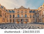 Versailles Palace facade near Paris, France