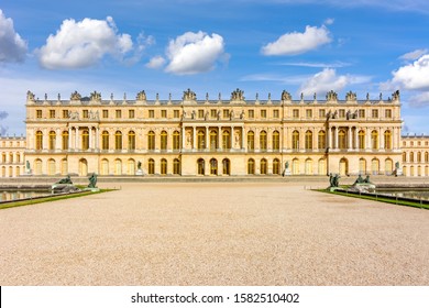 Versailles Palace Facade Outside Paris, France