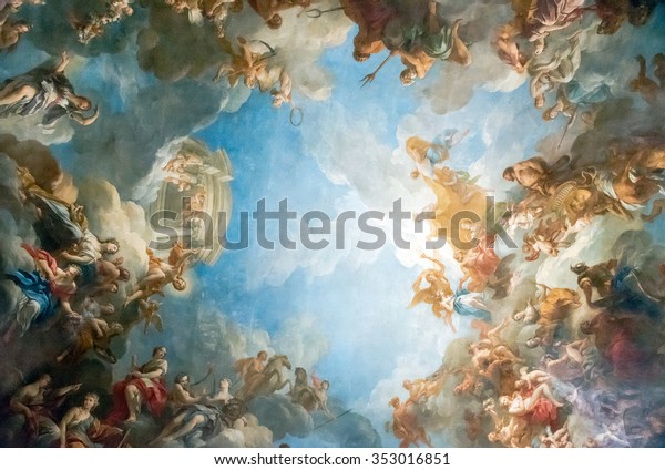 Versailles Paris France April 18 Ceiling Stock Photo Edit Now