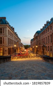 Versailles Street By Night With Clear Sky.