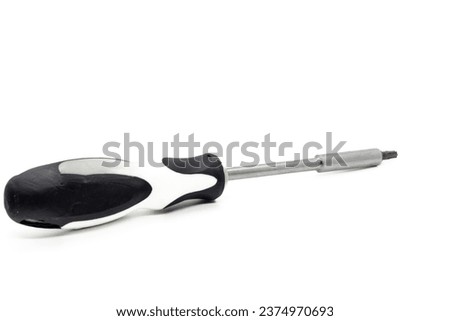 Versatile screwdriver isolated on white